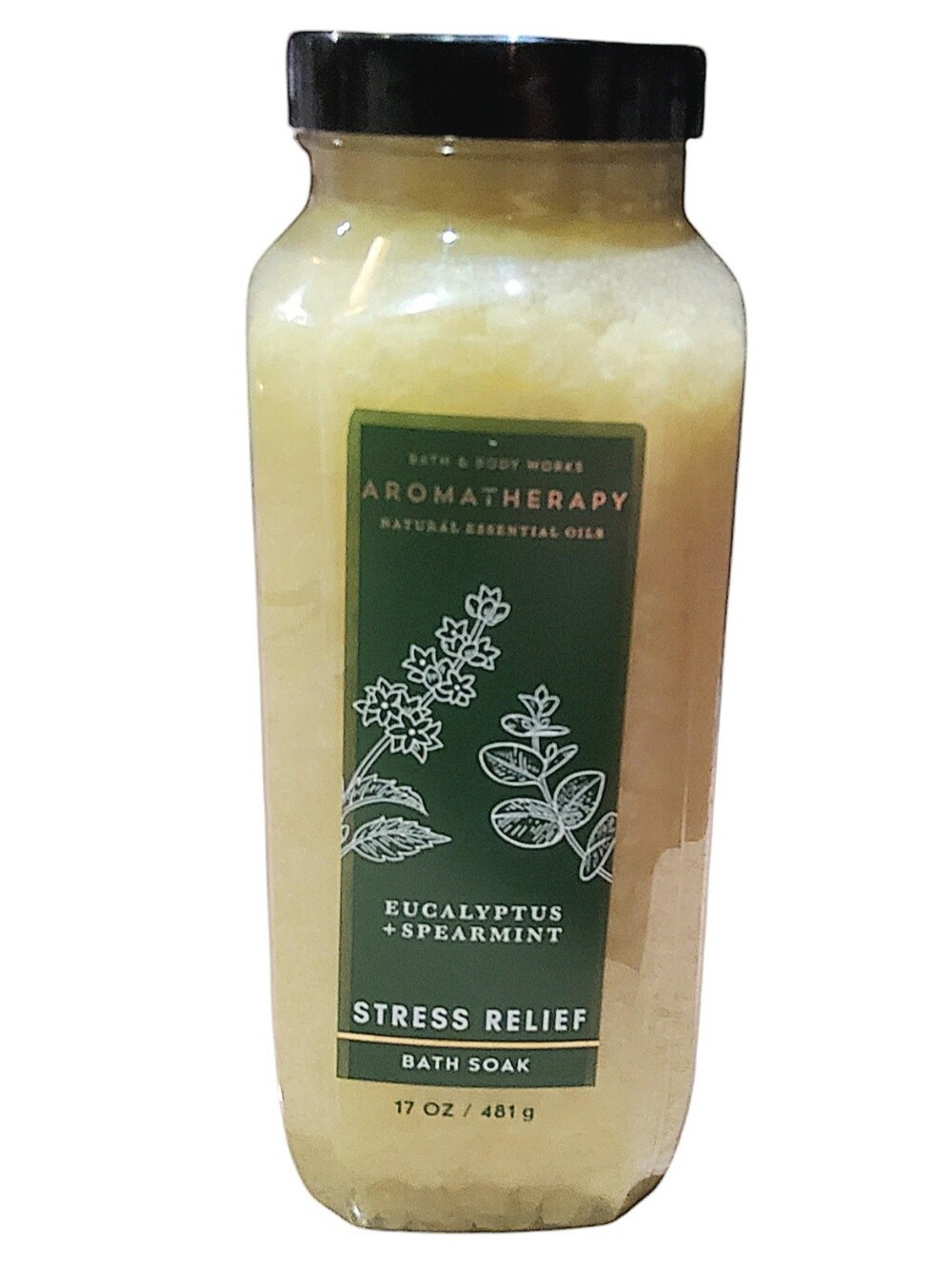 EUCALYPTUS SPEARMINT BATH SOAK AROMATHERAPY STRESS RELIEF BY BATH & BODY WORKS